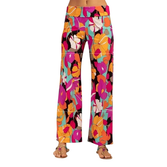 Trina Turk Gemini Coverup Multicolored Swim Pants size Large